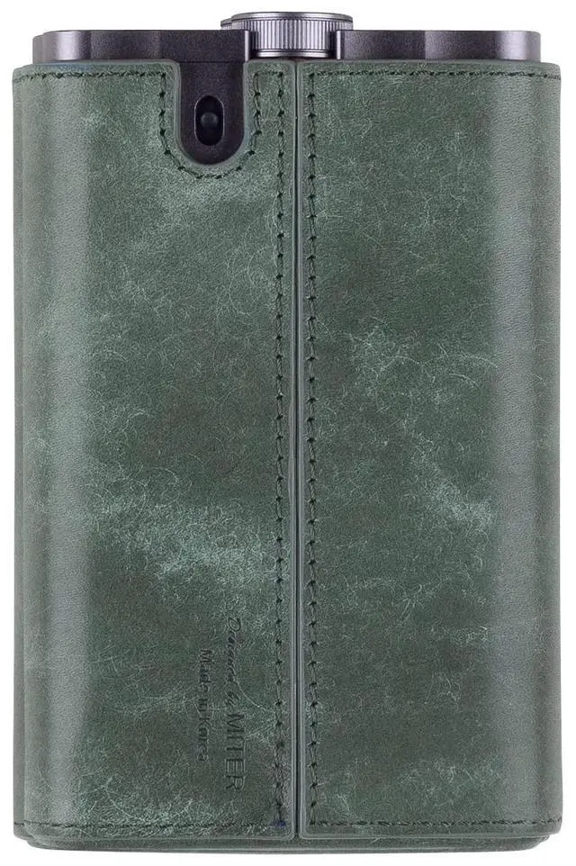Alt view image 4 of 5 - Miter Case for iFi Audio xDSD Gryphon Pro / Gryphon dac , Handmade Italy Pueblo Leather Case Cover for GryphonPro (Green)
