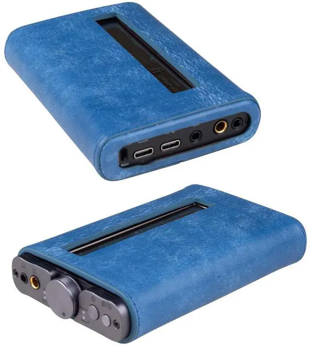 Alt view image 5 of 5 - Miter Case for iFi Audio xDSD Gryphon Pro / Gryphon dac , Handmade Italy Pueblo Leather Case Cover for GryphonPro (Green)