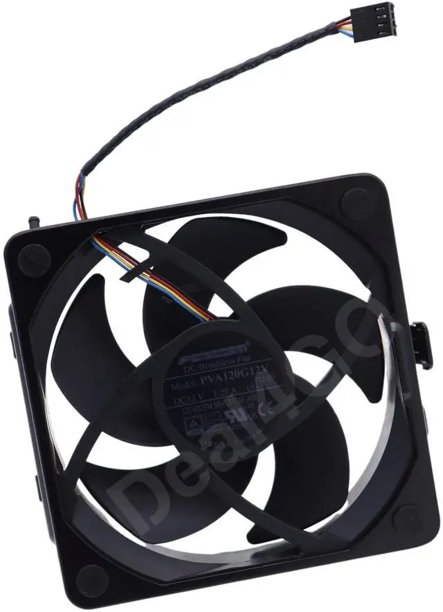 Alt view image 4 of 5 - Deal4GO 12V Front & TOP Chassis Cage Cooling Fan w/Bracket W7HDY X176F Replacement for Dell XPS 8960 8950 Alienware Aurora R15 R13
