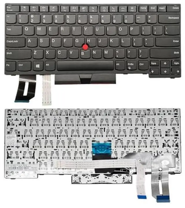 Alt view image 2 of 5 - PAEBAI+ Replacement Laptop Keyboard for Lenovo ThinkPad T14 Gen1 T14 Gen2 P14S Gen1 P14s Gen2, Compatible SN20V43688 5N20V43760, with Pointer No Backlight US Layout