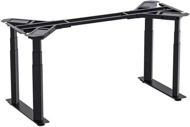 Main image of VWINDESK VJ401 Four Legs(Columns) Electric Height Adjustable Standing Desk Frame Only W/Four Motors, Ergonomic Sit Stand Up Height Adjustable Steel Base with Digital Memory Keypad (Black)