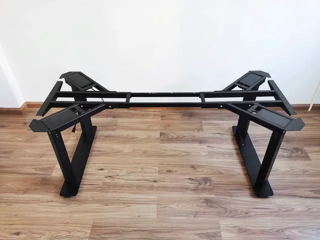 Alt view image 2 of 5 - VWINDESK VJ401 Four Legs(Columns) Electric Height Adjustable Standing Desk Frame Only W/Four Motors, Ergonomic Sit Stand Up Height Adjustable Steel Base with Digital Memory Keypad (Black)
