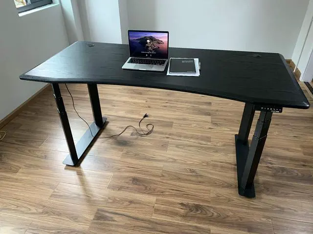 Alt view image 5 of 5 - VWINDESK VJ401 Four Legs(Columns) Electric Height Adjustable Standing Desk Frame Only W/Four Motors, Ergonomic Sit Stand Up Height Adjustable Steel Base with Digital Memory Keypad (Black)