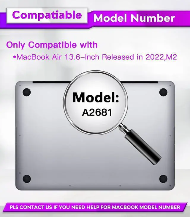 Alt view image 3 of 5 - PYS MacBook Air 13.6 Inch Magnetic Privacy Screen for M2 Chip 2022 (A2681) - Removable Anti-Spy Laptop Shield