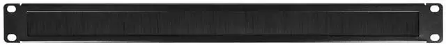 Alt view image 3 of 4 - RackPath 2 Pack-1U Brush Rack Mount Panel Spacer for Cable Entry for 19in Server Rack Enclosure or Network Cabinet, Black