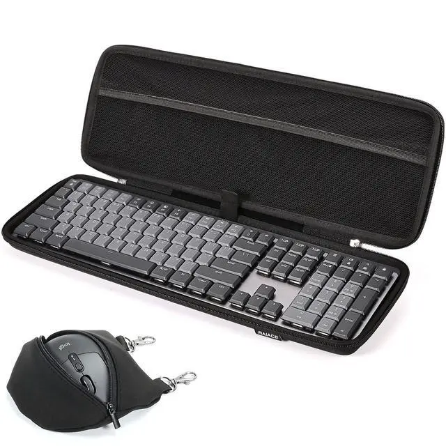 Main image of RAIACE Hard Storage Case Compatible with Logitech MX Mechanical Wireless Illuminated Performance Keyboard. (Case Only) - Black