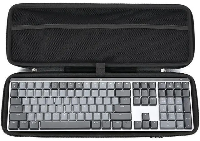 Alt view image 3 of 5 - RAIACE Hard Storage Case Compatible with Logitech MX Mechanical Wireless Illuminated Performance Keyboard. (Case Only) - Black