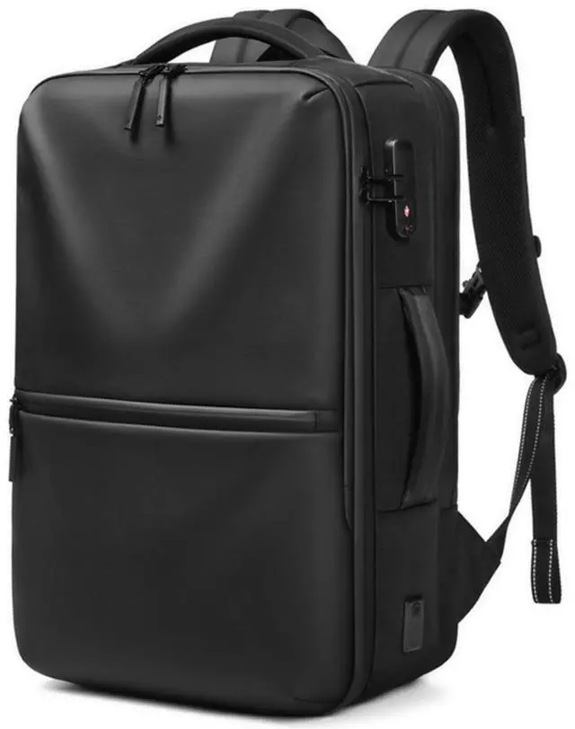 Main image of POIXM 70L Vacuum Backpack for Travel with Pump, Expandable Vacuum Seal Compression Airback Backpack with TSA Lock, Charging Port, fit 19" Laptop, Water Waterproof, for Business Trip, College, Camping