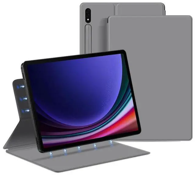 Main image of QYiiD Magnetic Case for Galaxy Tab S10 Plus/Galaxy Tab S9 FE+ / S9 FE Plus 12.4-Inch with S-Pen Holder, Lightweight and Slim Magnetic Stand Case with Auto Sleep/Wake Cover for S10+/S9+/S9 FE+, Gary