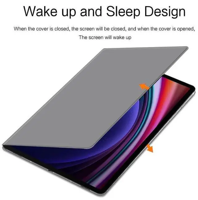 Alt view image 3 of 5 - QYiiD Magnetic Case for Galaxy Tab S10 Plus/Galaxy Tab S9 FE+ / S9 FE Plus 12.4-Inch with S-Pen Holder, Lightweight and Slim Magnetic Stand Case with Auto Sleep/Wake Cover for S10+/S9+/S9 FE+, Gary