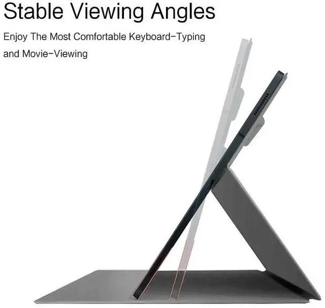 Alt view image 4 of 5 - QYiiD Magnetic Case for Galaxy Tab S10 Plus/Galaxy Tab S9 FE+ / S9 FE Plus 12.4-Inch with S-Pen Holder, Lightweight and Slim Magnetic Stand Case with Auto Sleep/Wake Cover for S10+/S9+/S9 FE+, Gary