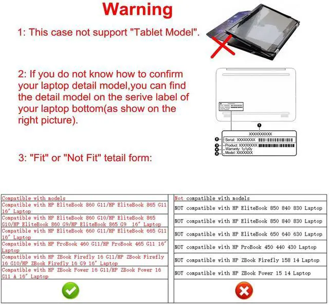 Alt view image 2 of 5 - Alapmk Protective Case for HP EliteBook 860 G11/G9/ProBook 460 G11/ProBook 465 G11/EliteBook 660 G11/ZBook Power 16 G11/ZBook Firefly 16 G11/EliteBook 860 G10, Starry