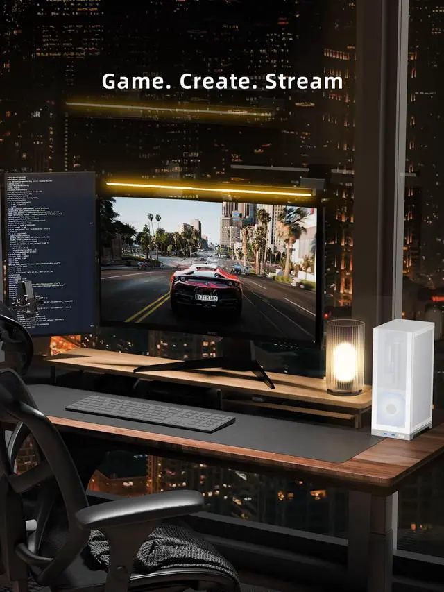 Alt view image 2 of 5 - ShinySnake L300 Mesh Mini ITX Computer Chassis - 8.5L Small Form Factort High Airflow, Vertical GPU Mount 325mm, Dual 120mm Fans, SFX/SFX-L PSU Compatible, PCIe 3.0 & DP 1.4 Cable Included, White