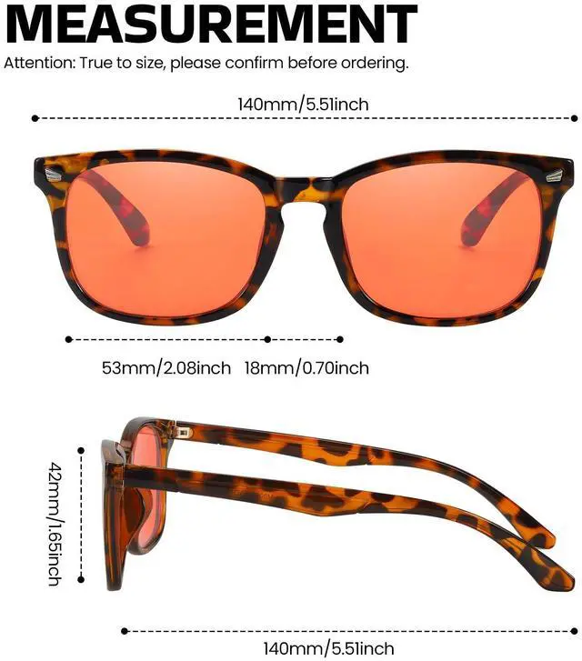 Alt view image 2 of 5 - SODQW 2 Pack Blue Light Blocking Glasses for Women Men Improve Sleep Anti Blue Eyeglass Orange Lens for Computer TV Phone