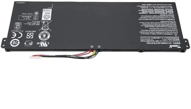 Alt view image 2 of 5 - Tanch AC14B8K Battery Replacement for Aspire R5-471T R5-571T R5-571TG R5-571TG-7229 R7-371T N15W5 CB5-571 CB3-531 Swift 3 SF314-51 15.2V 3220mAh 48Wh