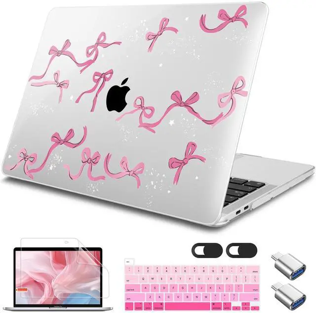 Main image of Tuiklol for MacBook Pro 16 inch Case (2020 2019 Release) Model A2141, Hard Shell Case for Keyboard Cover& OTG & Camera Cover with Retina Display and Touch Bar Fits Touch ID,Bowknot