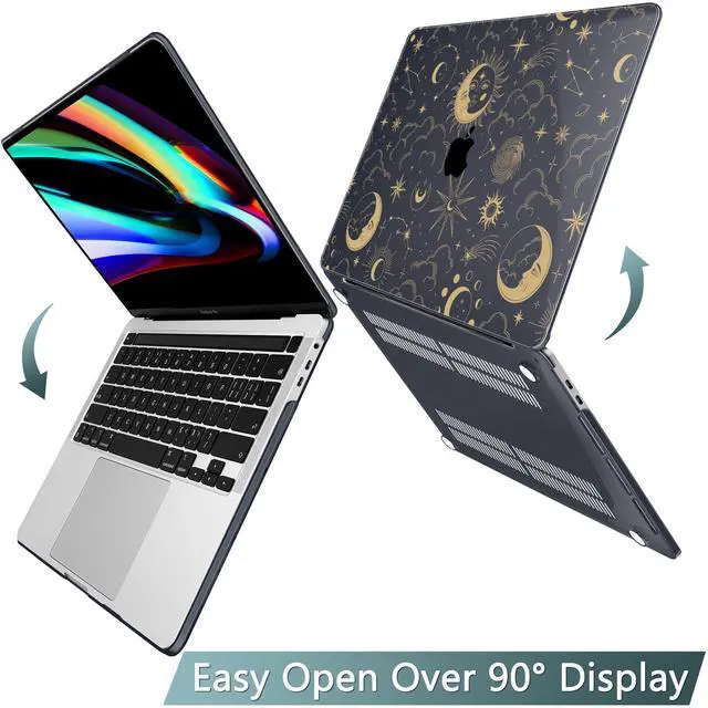 Alt view image 4 of 5 - Tuiklol for MacBook Pro 16 inch Case (2020 2019 Release) Model A2141, Hard Shell Case for Keyboard Cover& OTG & Camera Cover with Retina Display and Touch Bar Fits Touch ID,Moon and Star