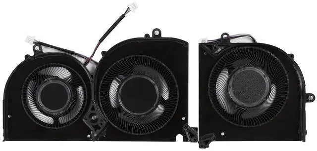 Alt view image 2 of 5 - YAEHUYING CPU+GPU Cooling Fan Replacement for MSI GS75 P75 WS75 MS-17G1 MS-17G2 MS-17G3 17G1-CPU MS-17G1-G-CW P/N: BS5005HS-U3I BS5005HS-U3J, Upgrad Fan Blades to 242