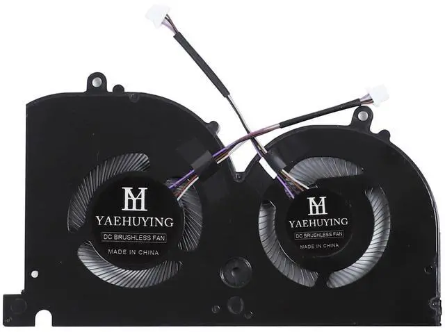 Alt view image 4 of 5 - YAEHUYING CPU+GPU Cooling Fan Replacement for MSI GS75 P75 WS75 MS-17G1 MS-17G2 MS-17G3 17G1-CPU MS-17G1-G-CW P/N: BS5005HS-U3I BS5005HS-U3J, Upgrad Fan Blades to 242