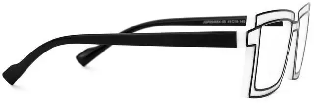 Alt view image 5 of 5 - Zeelool Rectangle Glasses Stylish Eyewear for Women Blue Light Blocking Glasses Anti Eyestrain Glasses ZJGP094654-05 White