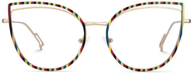 Main image of Zeelool Blue Light Blocking Glasses for Women, Fashion Glasses Computer Eyeglasses Eyewear Anti UV, Eyestrain and Glare with Non-prescription Clear Lenses ZJGM506216-06B