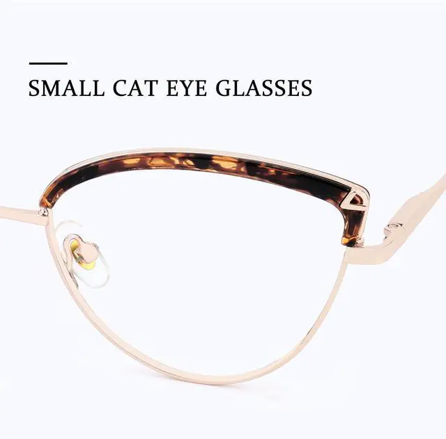 Alt view image 3 of 5 - Zeelool Cat Eye Blue Light Blocking Glasses Metal Frame for Women ZJGX672183-02B Tortoise