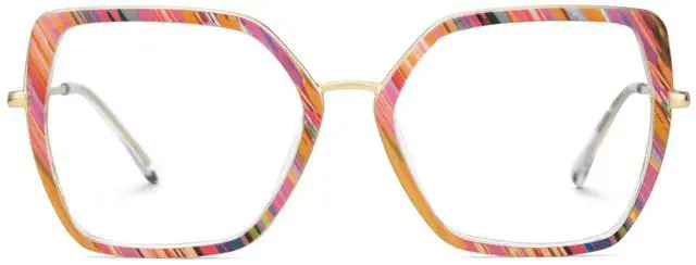 Main image of Zeelool Blue Light Blocking Glasses for Woman, Fashion Glasses Computer Eyeglasses Anti UV, Eyestrain & Glare Eyewear with Spring Hinge Keller ZJGX344755-07B