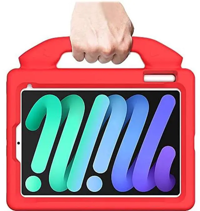 Alt view image 5 of 5 - Sahara - YES! Series KidProof Case for iPad Mini (A17 Pro) and iPad Mini (6th Generation 2021), Red, (TB00058)