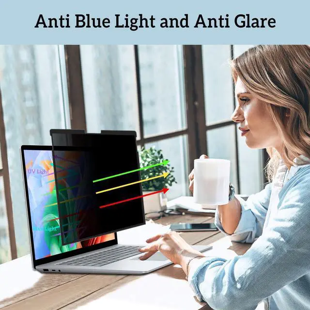Alt view image 5 of 5 - ZOEAGG Privacy Screen for Surface Laptop 13.8 inch,Removable Surface Laptop 7 Privacy Screen,Reusable/Easy Installation/Anti-Spy/Anti-Glare/Anti Blue Light for Microsoft Surface Laptop Monitor