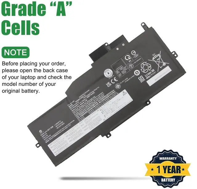 Alt view image 3 of 5 - JIAZIJIA L19M3P73 Laptop Battery Replacement for Lenovo ThinkPad X1 Nano Gen 1 2020 Series SB10T83206 5B10W13963 L19C3P71 SB10T83207 5B10W13964 L19M3P72 SB10T83205 5B10W13962 11.58V 48.2Wh 4170mAh