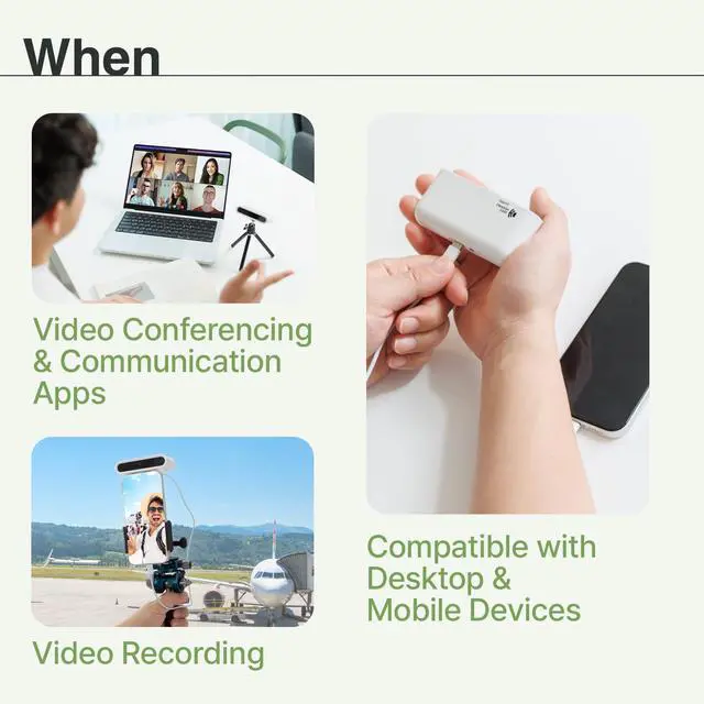 Alt view image 5 of 5 - DEEP HEARING, JustMe, AI Super Directional Mic (15deg Angle), USB Microphone for Mobile/PC, Ultralight, for Video Conferences, Streaming, Video Recording, Plug & Play