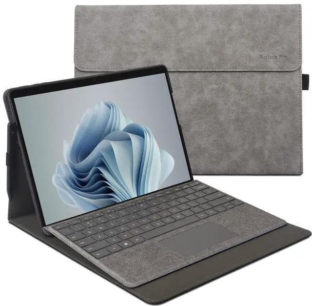 Main image of xisiciao Protective Case for Microsoft Surface Pro 9/10/ 11th Edition AI PC 2024 13" Shell Compatible with Keyboard Cover Ultral Thin & Light Heat Dissipation Design (Grey)
