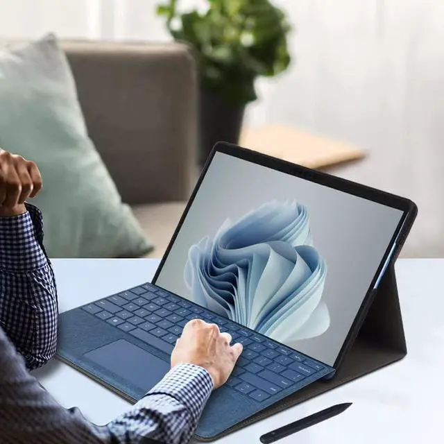 Alt view image 4 of 5 - xisiciao Protective Case for Microsoft Surface Pro 9/10/ 11th Edition AI PC 2024 13" Shell Compatible with Keyboard Cover Ultral Thin & Light Heat Dissipation Design (Grey)