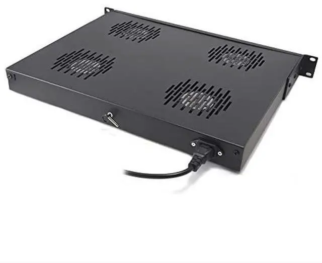 Alt view image 2 of 4 - Ares Vision Quad Cooling Fans for 19'' Wide Standard Server Cabinet/Rack MAX Airflow (Quad Fans) Fits Universal Server Racks, Industry Best 7 Year Warranty!