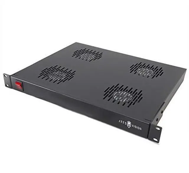 Main image of Ares Vision Quad Cooling Fans for 19'' Wide Standard Server Cabinet/Rack MAX Airflow (Quad Fans) Fits Universal Server Racks, Industry Best 7 Year Warranty!