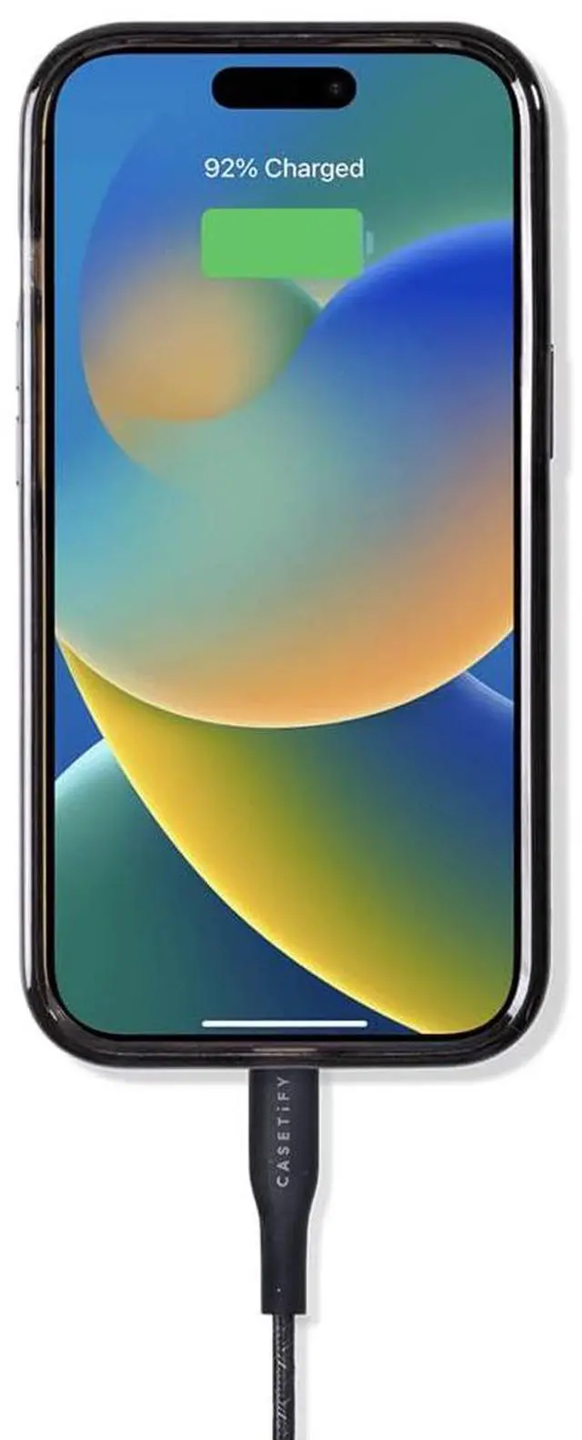 Alt view image 3 of 4 - CASETiFY Powerthru USB-C to USB-C Cable (2m/6.6ft) - Black