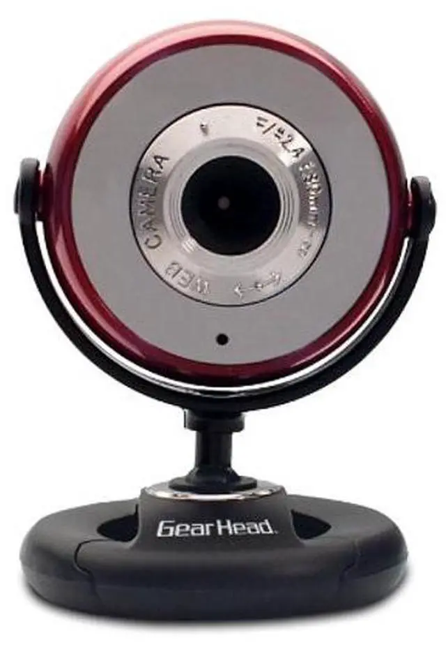 Main image of Gear Head USB 2.0 1.3 MP Webcam for PC (WC750RED-CP10)