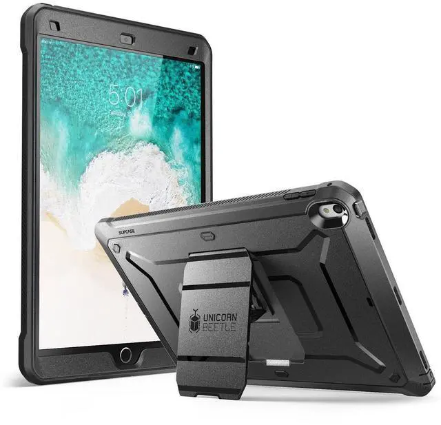 Main image of SUPCASE Unicorn Beetle PRO Case for iPad Air 3 (2019) and iPad Pro 10.5'' (2017), Heavy Duty with Built-in Screen Protector Full-body Rugged Protective Case (Black)