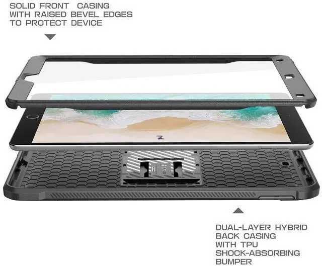 Alt view image 4 of 4 - SUPCASE Unicorn Beetle PRO Case for iPad Air 3 (2019) and iPad Pro 10.5'' (2017), Heavy Duty with Built-in Screen Protector Full-body Rugged Protective Case (Black)