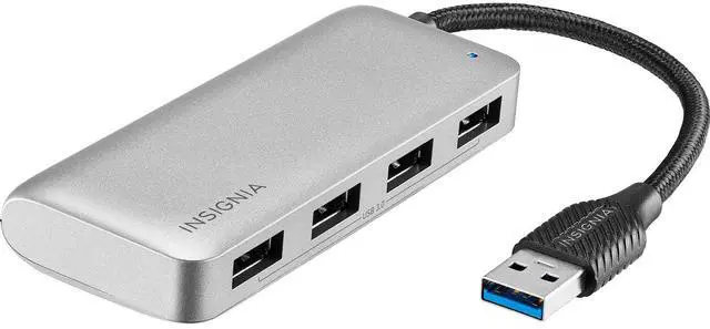 Main image of Insignia 4-Port USB 3.0 Hub, USB Splitter Expander for Laptop, Xbox, Flash Drive, HDD, Console, Printer, Camera, Keyborad, Mouse, MacBook, Surface, PC