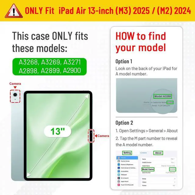 Alt view image 3 of 5 - Fintie Rotating Case for iPad Air 13-inch (M3) 2025, (M2) 2024-360 Degree Swiveling Protective Stand Cover with Pencil Holder, Auto Wake/Sleep, Galaxy