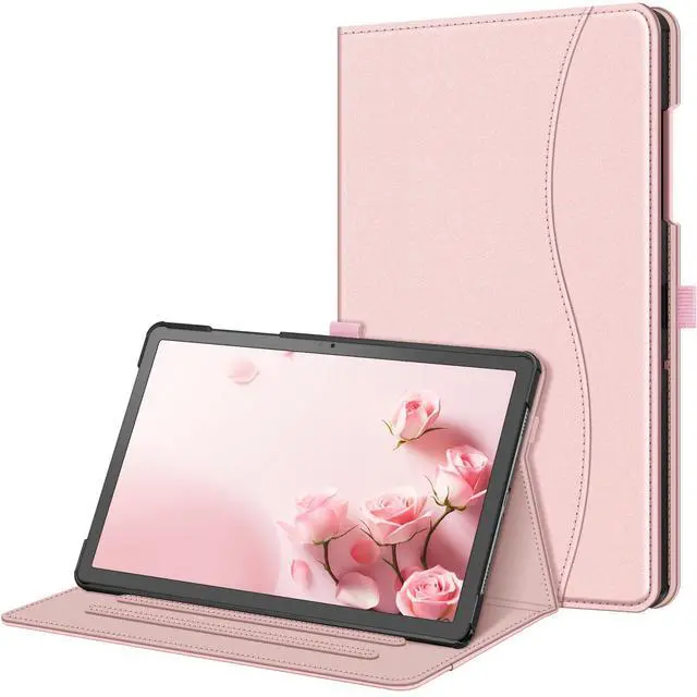 Main image of Fintie Case for Samsung Galaxy Tab A9 Plus/A9+ 5G 11 Inch 2023 Model (SM-X210/X216/X218), Multi-Angle Viewing Smart Stand Back Cover with Pocket Auto Wake/Sleep, Rose Gold