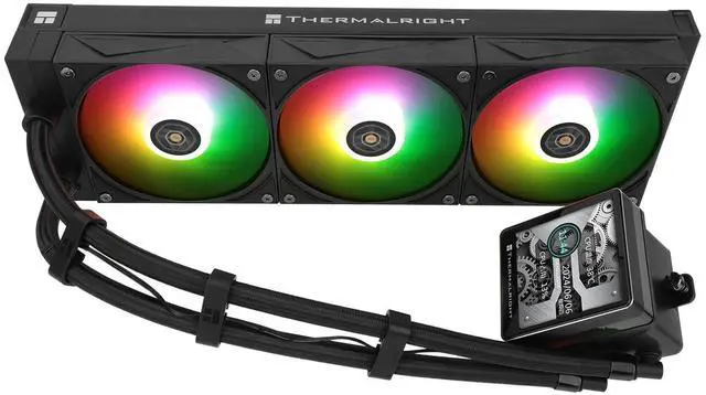Main image of Thermalright Grand Vision 360 ARGB Black CPU Water Cooler with 3 PWM Fans with 2150RPM,IPS LCD Screen with 480x480 Resolution,Liquid CPU Cooler for AM5;Intel LGA1700/1851,3.4-inch LCD Display