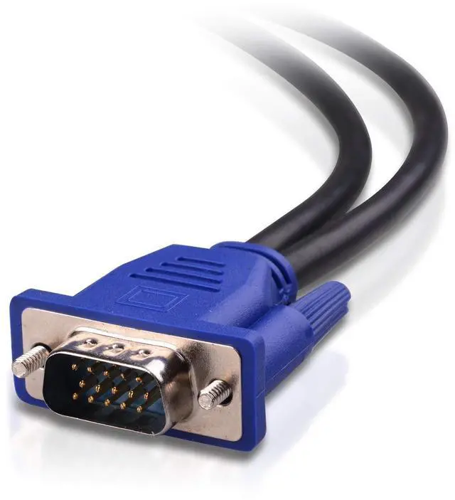 Alt view image 4 of 5 - Cable Matters 1 Foot VGA Splitter Cable (VGA Y Cable) for Screen Duplication & 2-Pack VGA to VGA Cable with Ferrites