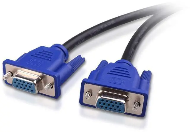 Alt view image 3 of 5 - Cable Matters 1 Foot VGA Splitter Cable (VGA Y Cable) for Screen Duplication & 2-Pack VGA to VGA Cable with Ferrites