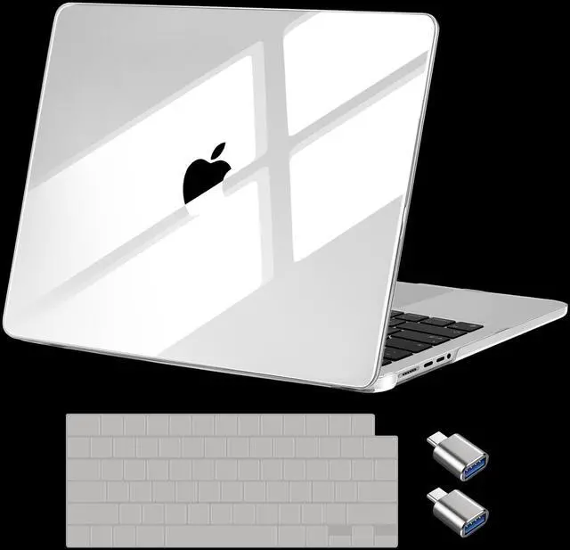 Main image of Batianda Premium Crystal Case for New MacBook Pro 16 inch 2024 M4 2023 M3 M2 Pro Max Chip Lightweight Durable Scratch-Resistant, Easy Install, with Keyboard Cover, Transparent