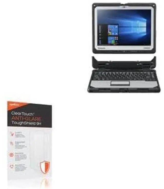 Main image of BoxWave Screen Protector Compatible with Panasonic Toughbook 33 (CF-33) - ClearTouch Anti-Glare ToughShield 9H (2-Pack), Anti-Glare 9H Tough Flexible Film Screen Protector