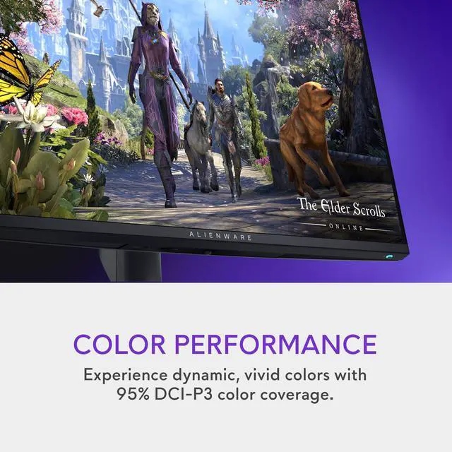 Alt view image 4 of 5 - Alienware 27 4K Dual-Resolution Gaming Monitor - AW2725QF - 4K at 180Hz and FHD at 360Hz, 0.5ms GTG 1ms GTG (Extreme Mode), VESA AdaptiveSync, NVIDIA G-SYNC Compatible, HDMI/DP/USB 3.2 Gen1 - Black