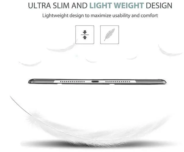 Alt view image 4 of 5 - ProCase iPad Air 2nd 2014 Black Slim Hard Shell Case Bundle with 2 Pack iPad 9.7 2018 & 2017 / iPad Pro 9.7 / iPad Air 2 / iPad Air Tempered Glass Screen Protectors