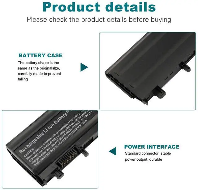 Alt view image 3 of 5 - TREE.NB Laptop Battery for Dell Latitude 14 15 5000 E5440 E5540 Series M7T5F VV0NF FT6D9 3K7J7 5200mAh 11.1V Replacement